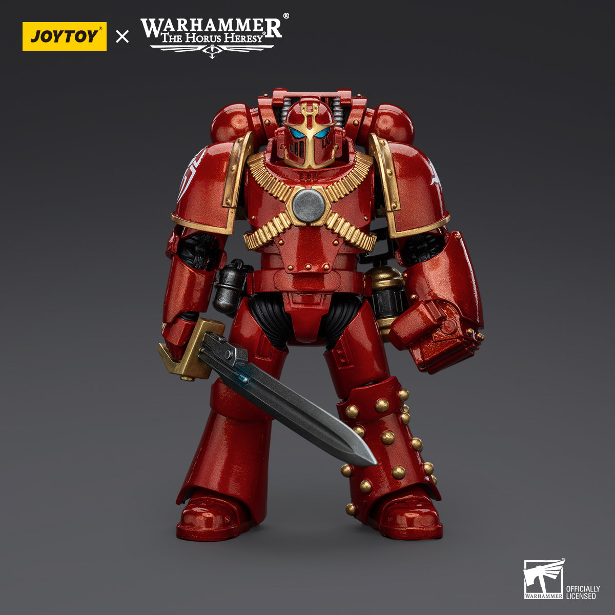 JOYTOY Action Figure 1/18 Thousand Sons Legion MK IV Tactical Squad Sergeant with Power Fist Model Birthday Gifts