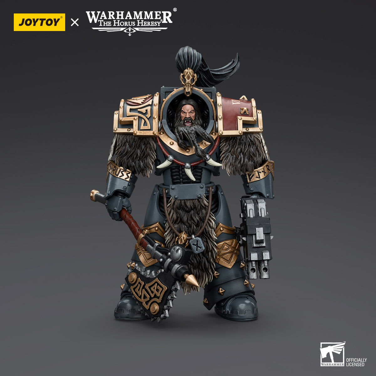 JOYTOY Action Figure 1/18 Space Wolves Varagyr Wolf Guard Squad Varagyr Terminator 1 Model Birthday Gifts