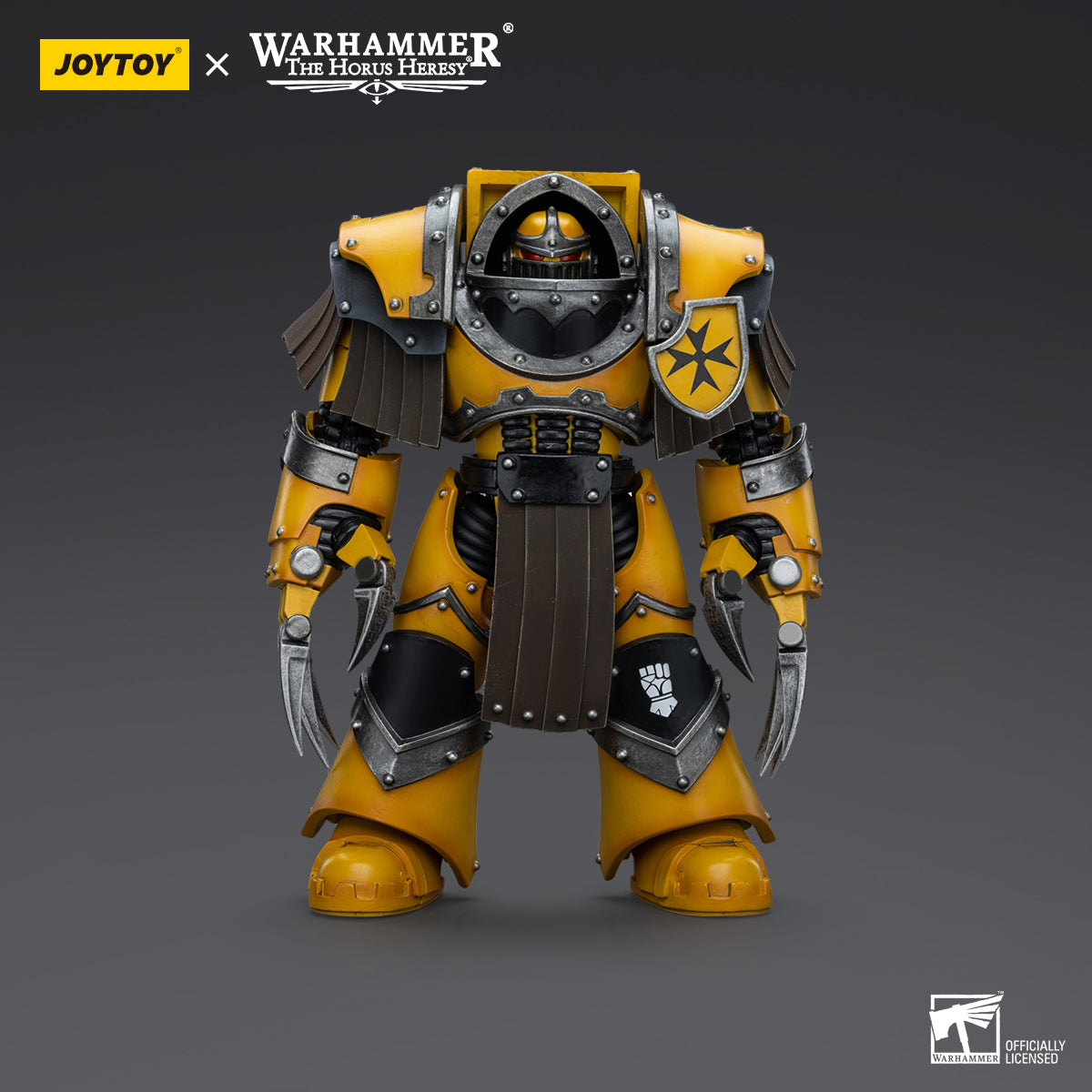 JOYTOY Action Figure 1/18 Imperial Fists Legion Cataphractii Terminator Squad Legion Cataphractii with Lightning Claws Model Birthday Gifts