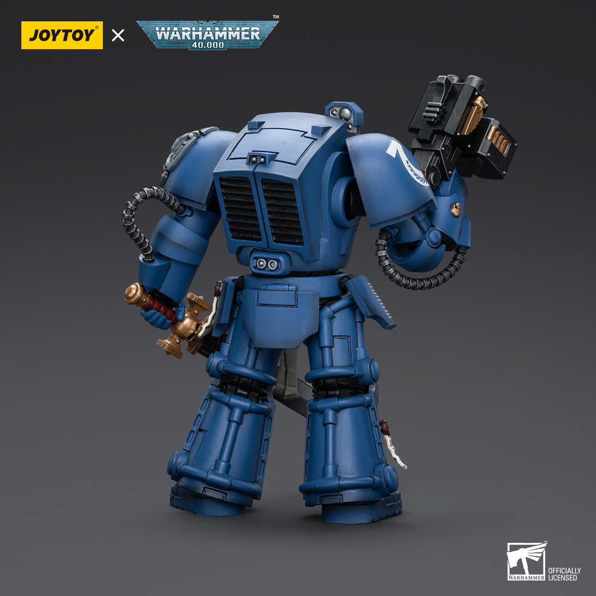 JOYTOY Action Figure 1/18 Ultramarines Terminator Squad Sergeant with Power Sword and Teleport Homer Model Birthday Gifts