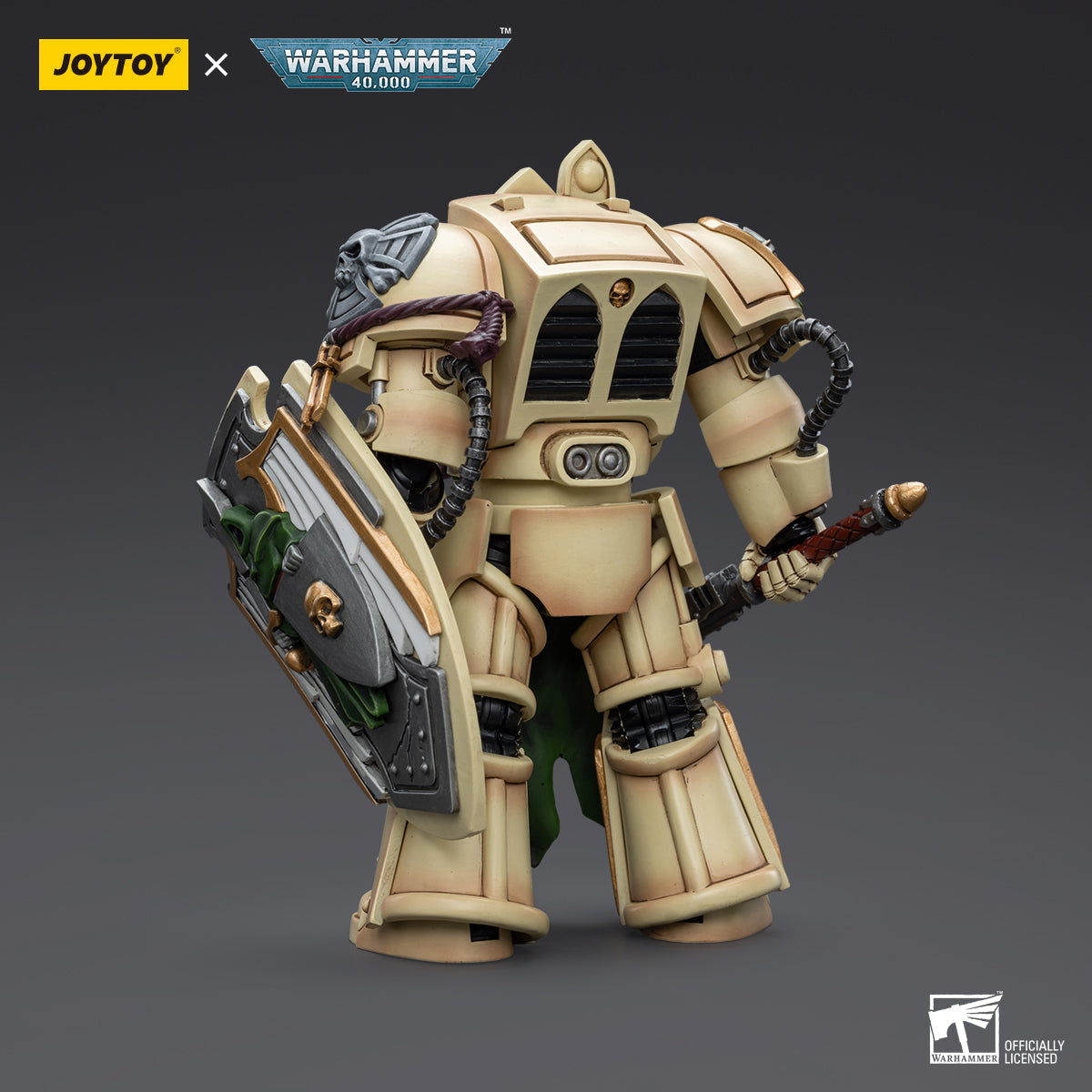 JOYTOY Action Figure 1/18 Dark Angels Deathwing Knight with Mace of Absolution 1 Model Birthday Gifts