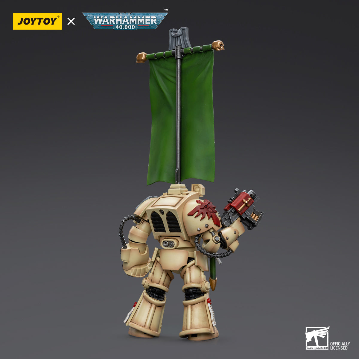 JOYTOY Action Figure 1/18 Dark Angels Deathwing Ancient with Company Banner Model Birthday Gifts