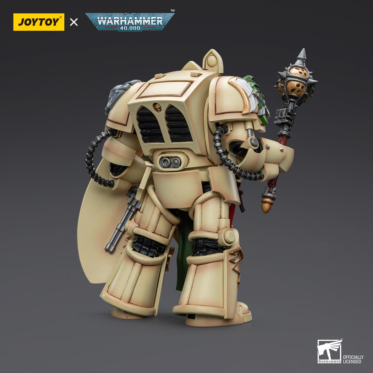 JOYTOY Action Figure 1/18 Dark Angels Deathwing Knight with Mace of Absolution 2 Model Birthday Gifts