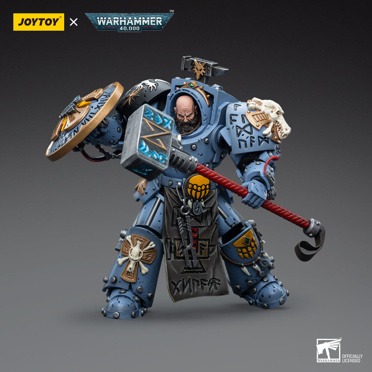 JOYTOY Action Figure 1/18 Space Wolves Arjac Rockfist Model Birthday Gifts