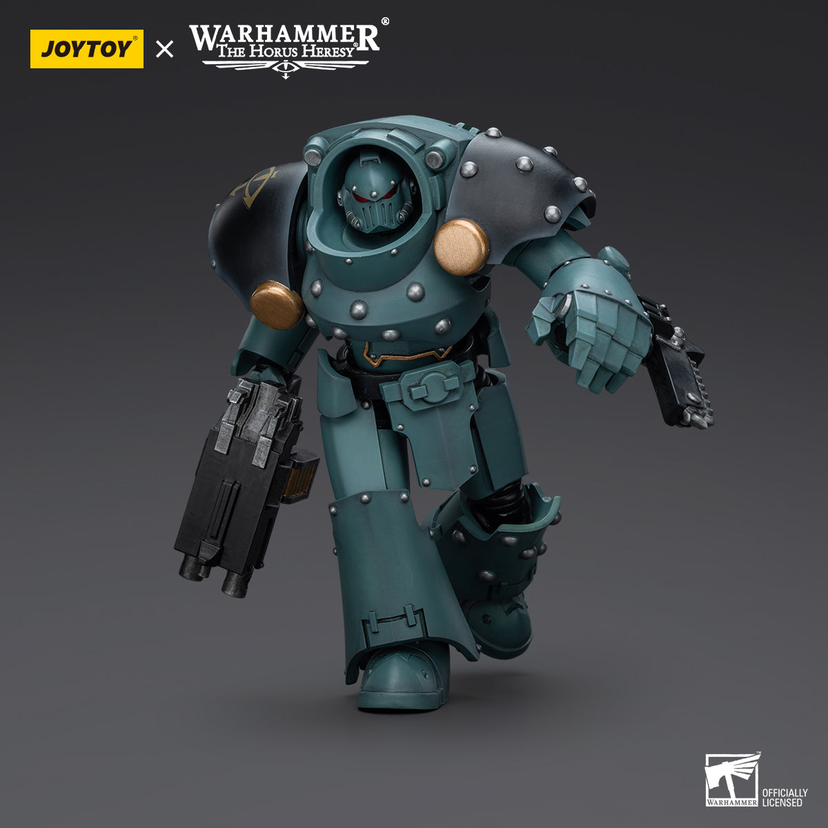 JOYTOY Action Figure 1/18 Sons Of Horus Tartaros Terminator Squad Terminator With Combi-Bolter And Chainfist Model Birthday Gifts