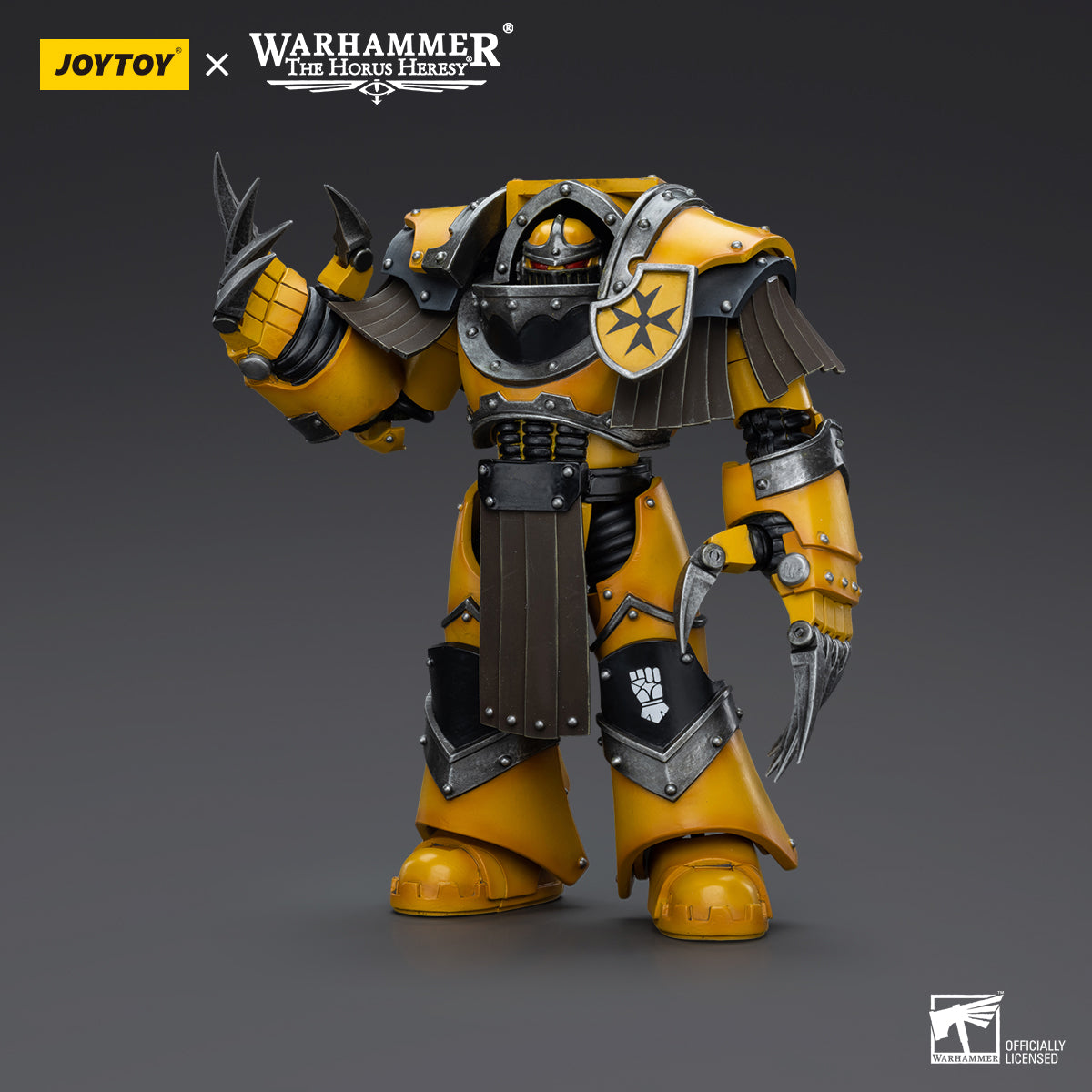 JOYTOY Action Figure 1/18 Imperial Fists Legion Cataphractii Terminator Squad Legion Cataphractii with Lightning Claws Model Birthday Gifts