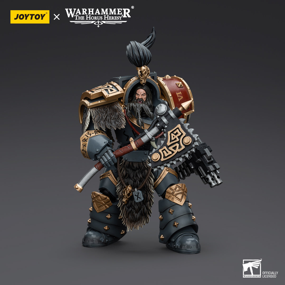 JOYTOY Action Figure 1/18 Space Wolves Varagyr Wolf Guard Squad Varagyr Terminator 1 Model Birthday Gifts