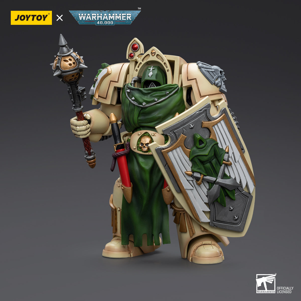 JOYTOY Action Figure 1/18 Dark Angels Deathwing Knight with Mace of Absolution 2 Model Birthday Gifts