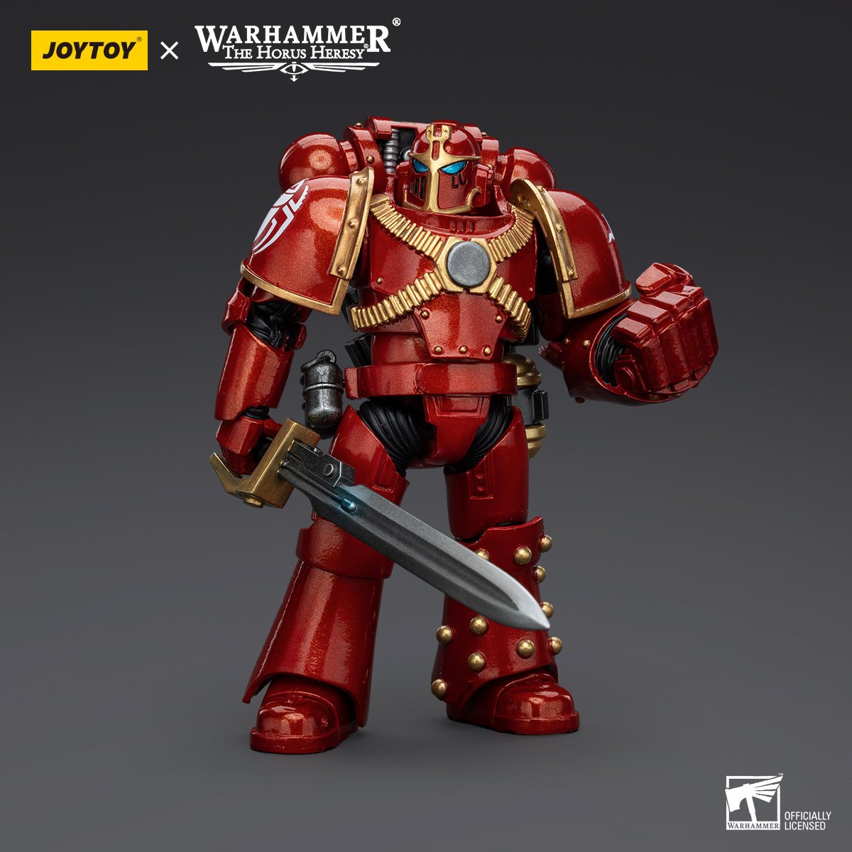 JOYTOY Action Figure 1/18 Thousand Sons Legion MK IV Tactical Squad Sergeant with Power Fist Model Birthday Gifts