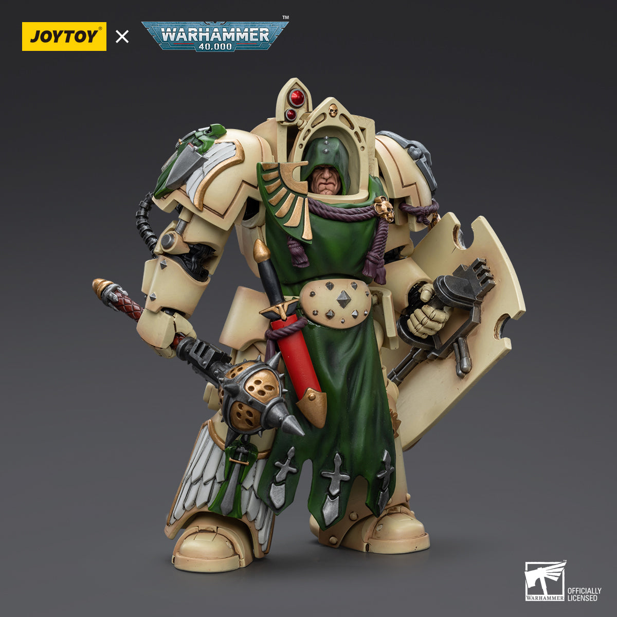 JOYTOY Action Figure 1/18 Dark Angels Deathwing Knight with Mace of Absolution 1 Model Birthday Gifts