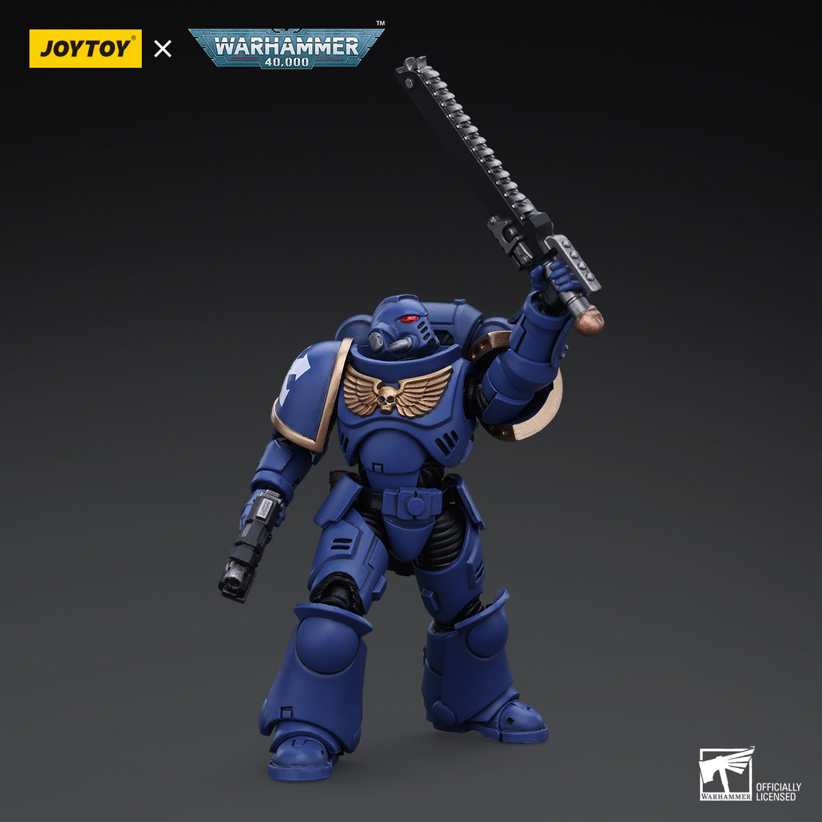 JOYTOY Action Figure 1/18 Space Marines Ultramarines Outriders Brother Catonus Model Birthday Gifts
