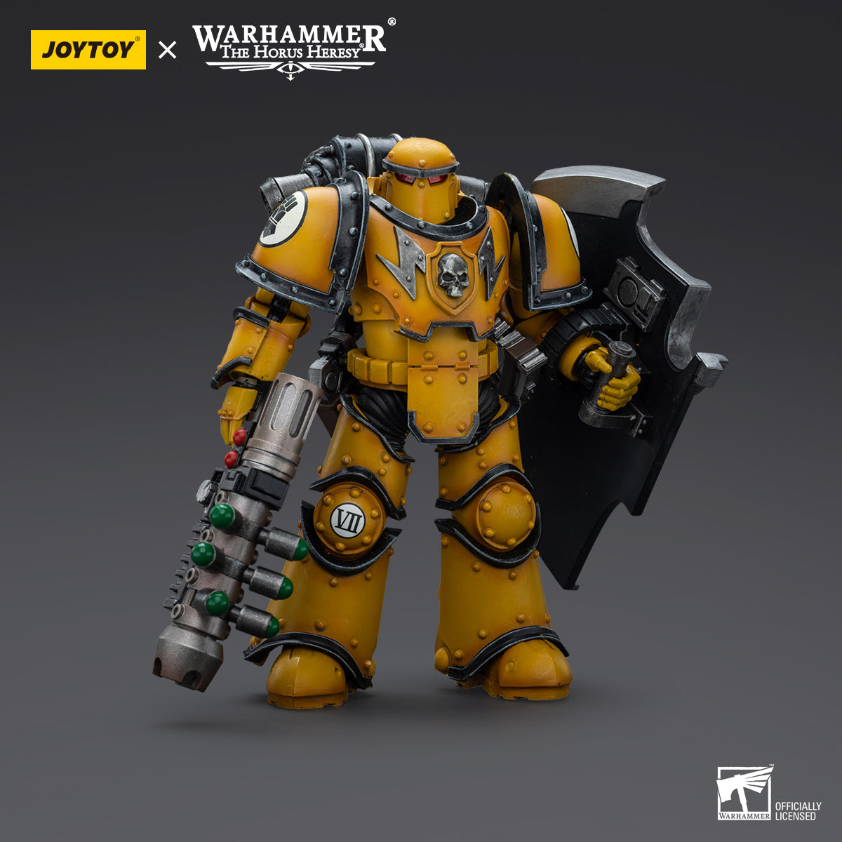 JOYTOY Action Figure 1/18 Imperial Fists Legion MkIII Breacher Squad Legion Breacher with Graviton Gun Model Birthday Gifts