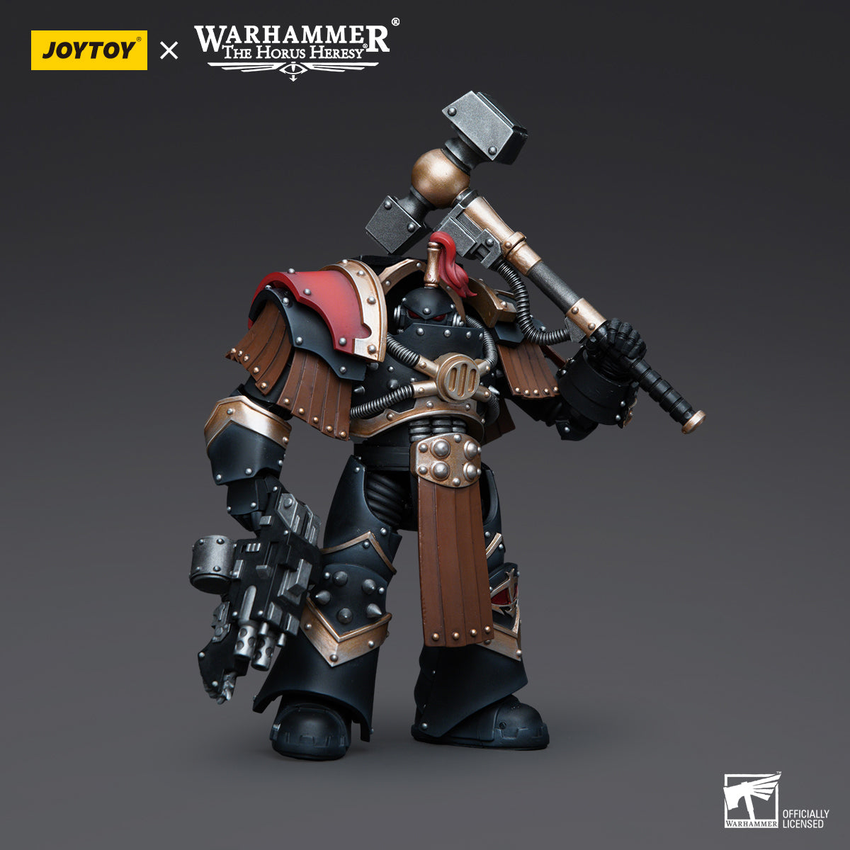 JOYTOY Action Figure 1/18 Sons of Horus Justaerin Terminator Squad Justaerin with Thunder Hammer Model Birthday Gifts