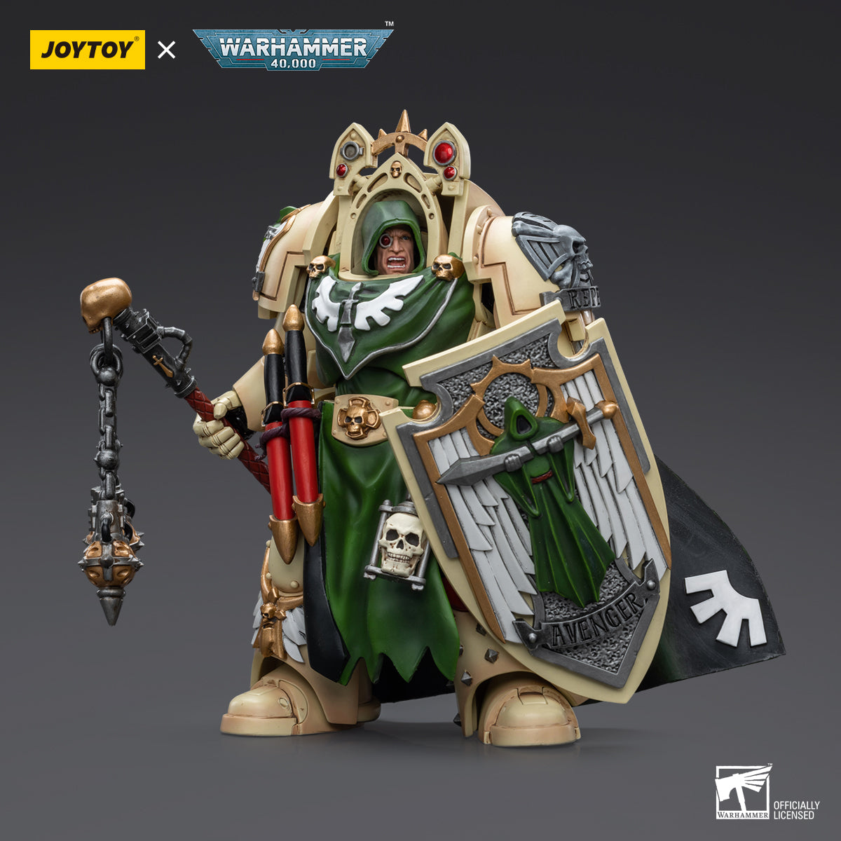 JOYTOY Action Figure 1/18 Dark Angels Deathwing Knight Master with Flail of the Unforgiven Model Birthday Gifts