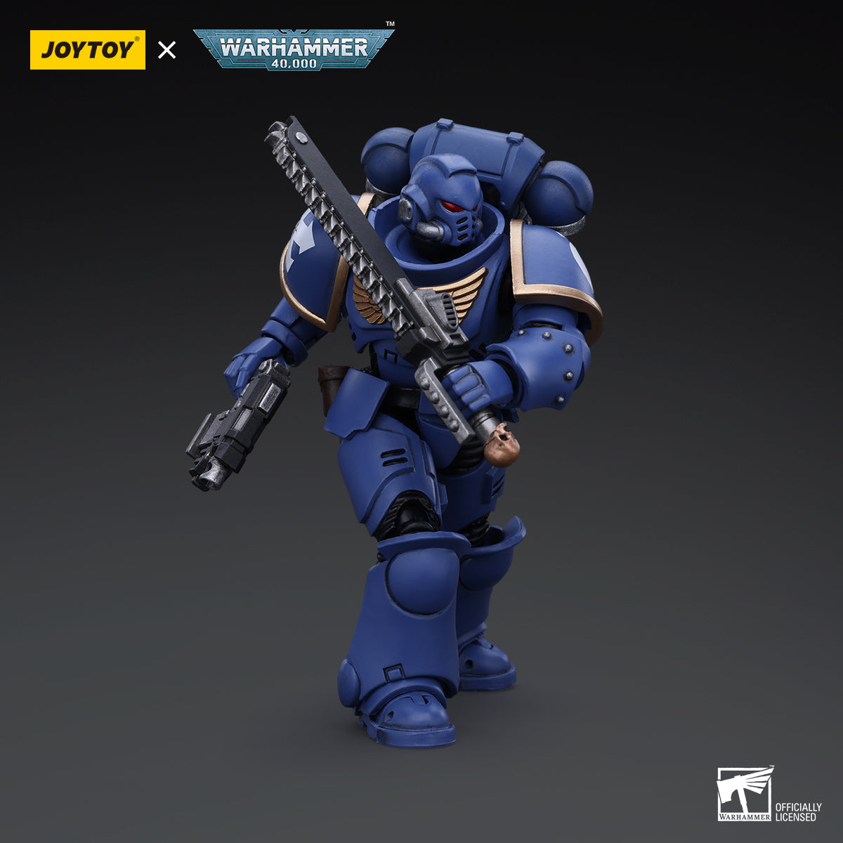 JOYTOY Action Figure 1/18 Space Marines Ultramarines Outriders Brother Catonus Model Birthday Gifts