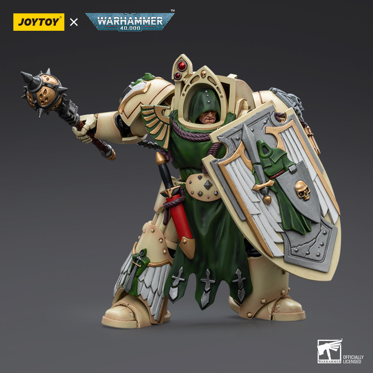 JOYTOY Action Figure 1/18 Dark Angels Deathwing Knight with Mace of Absolution 1 Model Birthday Gifts