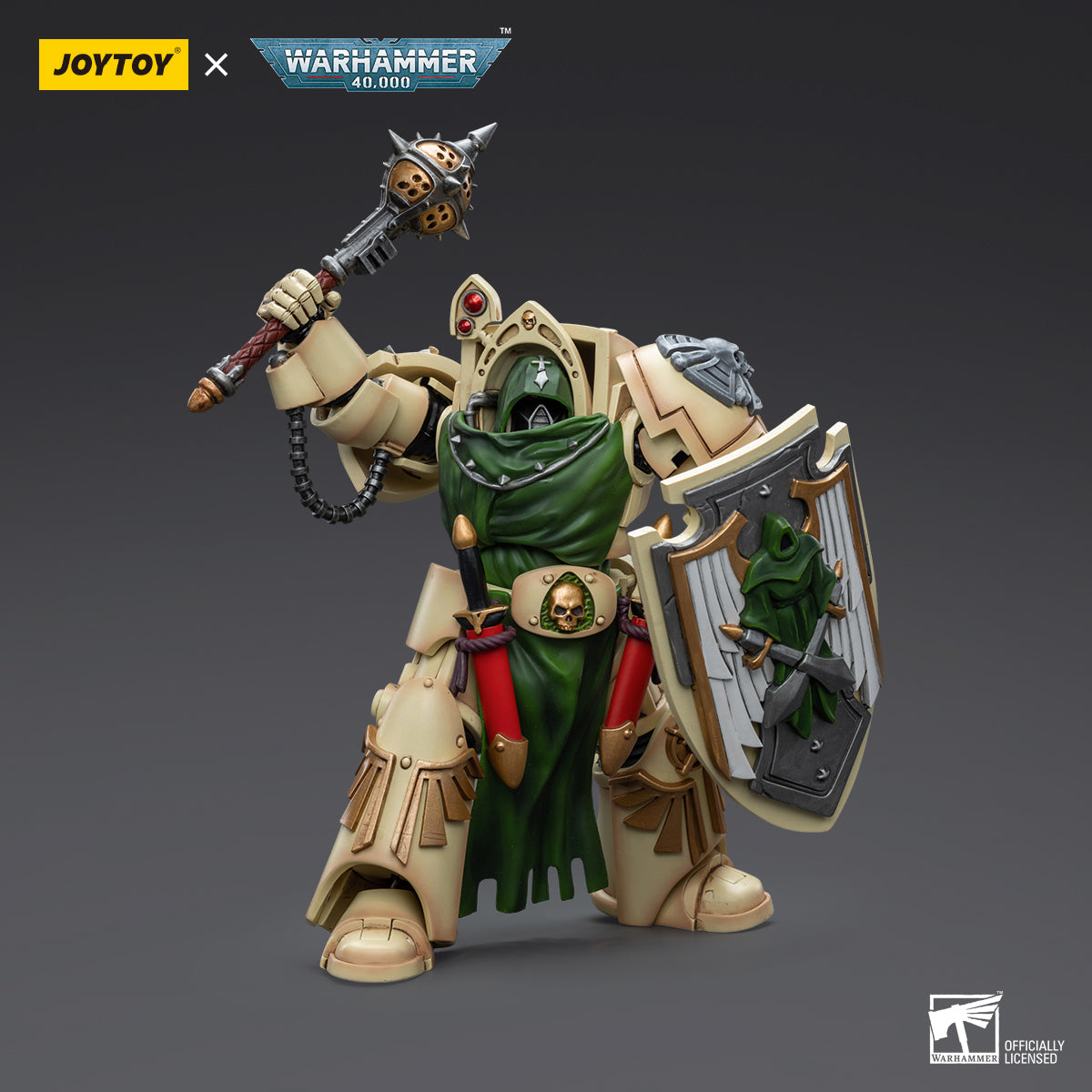 JOYTOY Action Figure 1/18 Dark Angels Deathwing Knight with Mace of Absolution 2 Model Birthday Gifts