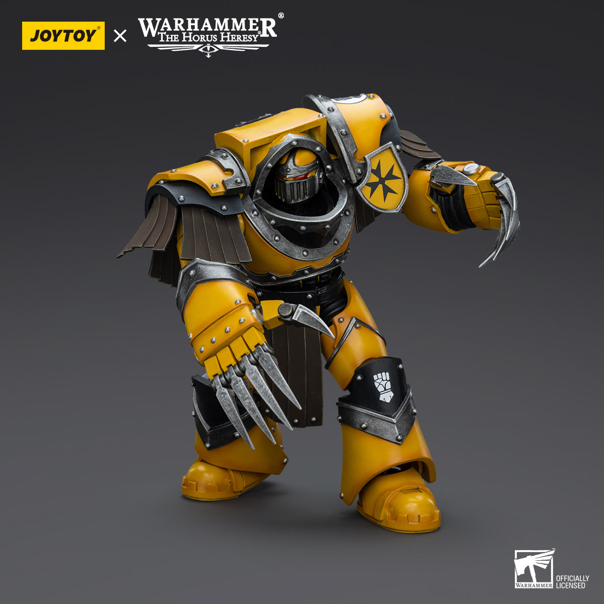 JOYTOY Action Figure 1/18 Imperial Fists Legion Cataphractii Terminator Squad Legion Cataphractii with Lightning Claws Model Birthday Gifts