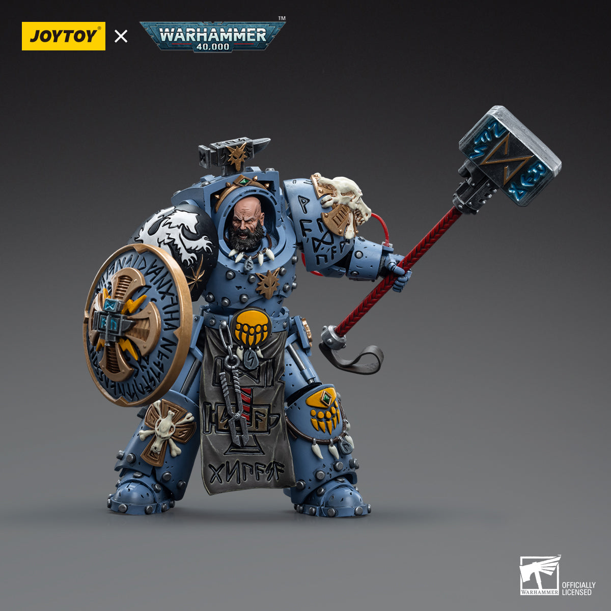 JOYTOY Action Figure 1/18 Space Wolves Arjac Rockfist Model Birthday Gifts