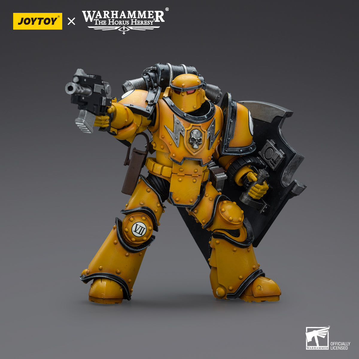 JOYTOY Action Figure 1/18 Imperial Fists Legion MkIII Breacher Squad Legion Breacher with Graviton Gun Model Birthday Gifts