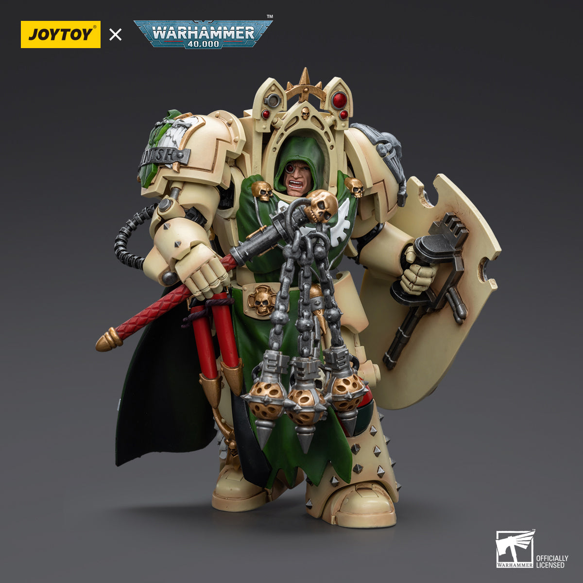 JOYTOY Action Figure 1/18 Dark Angels Deathwing Knight Master with Flail of the Unforgiven Model Birthday Gifts