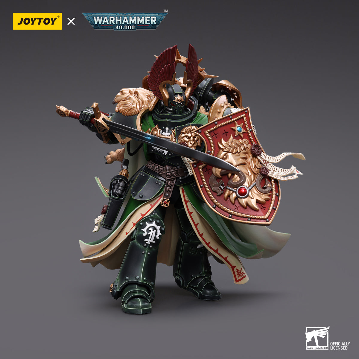 JOYTOY Action Figure 1/18 Dark Angels Primarch Lion El'Jonson Model Birthday Gifts