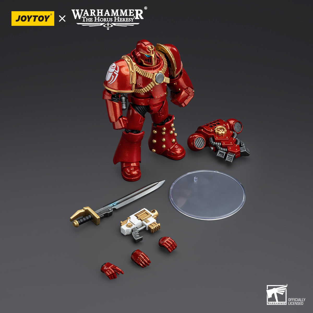 JOYTOY Action Figure 1/18 Thousand Sons Legion MK IV Tactical Squad Sergeant with Power Fist Model Birthday Gifts