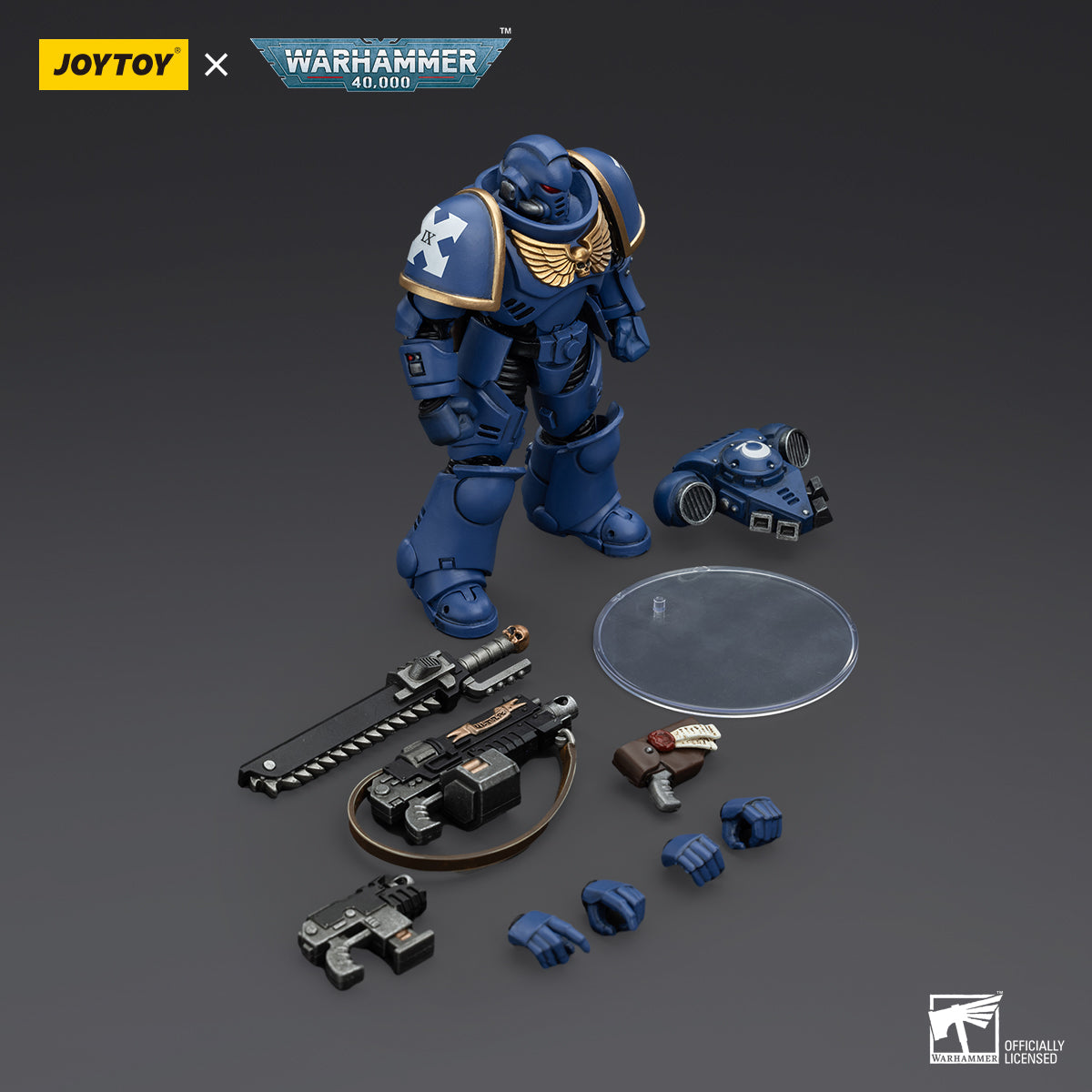 JOYTOY Action Figure 1/18 Space Marines Ultramarines Outriders Brother Catonus Model Birthday Gifts