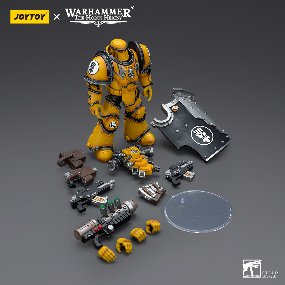 JOYTOY Action Figure 1/18 Imperial Fists Legion MkIII Breacher Squad Legion Breacher with Graviton Gun Model Birthday Gifts