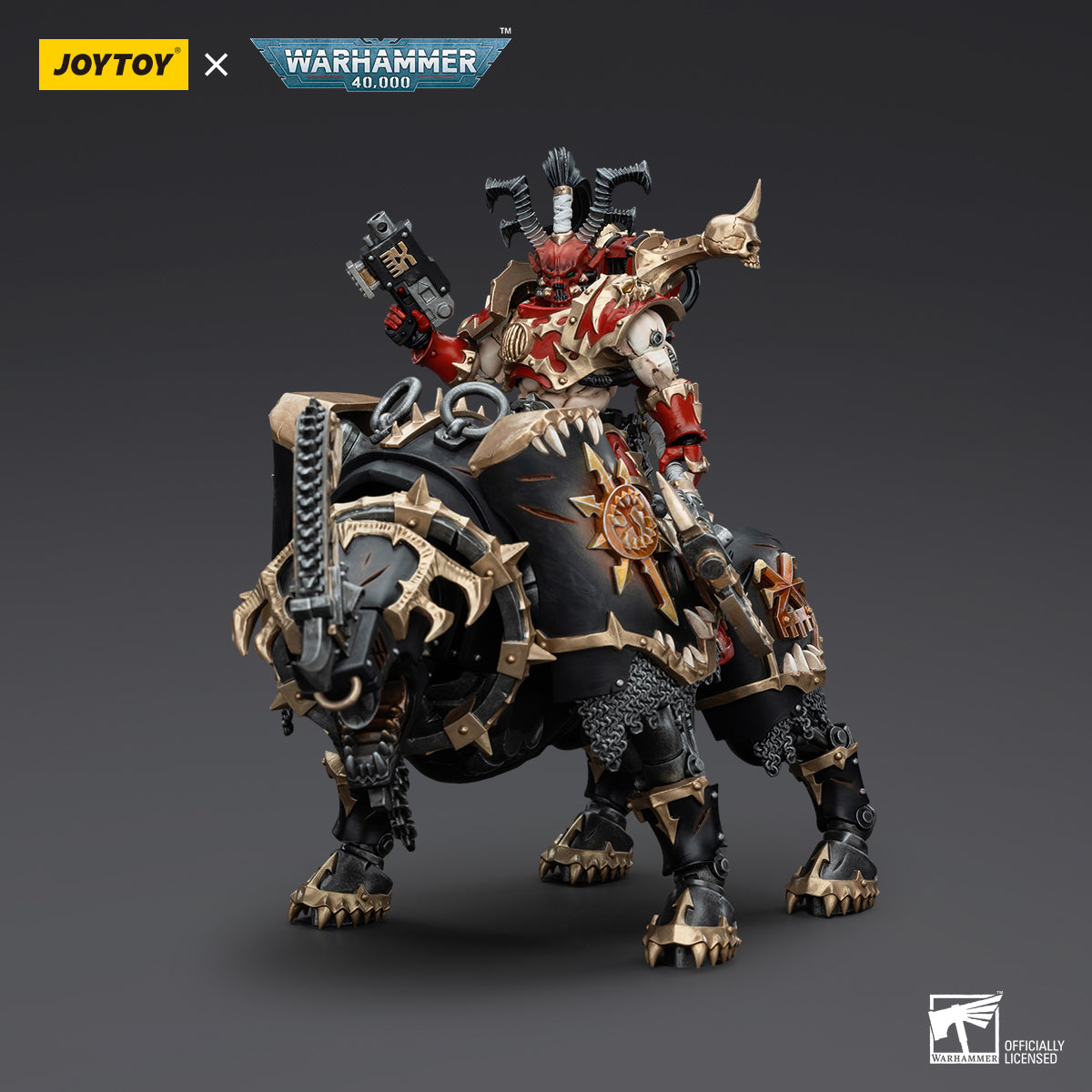 JOYTOY Action Figure 1/18 World Eaters Lord Invocatus Model Birthday Gifts