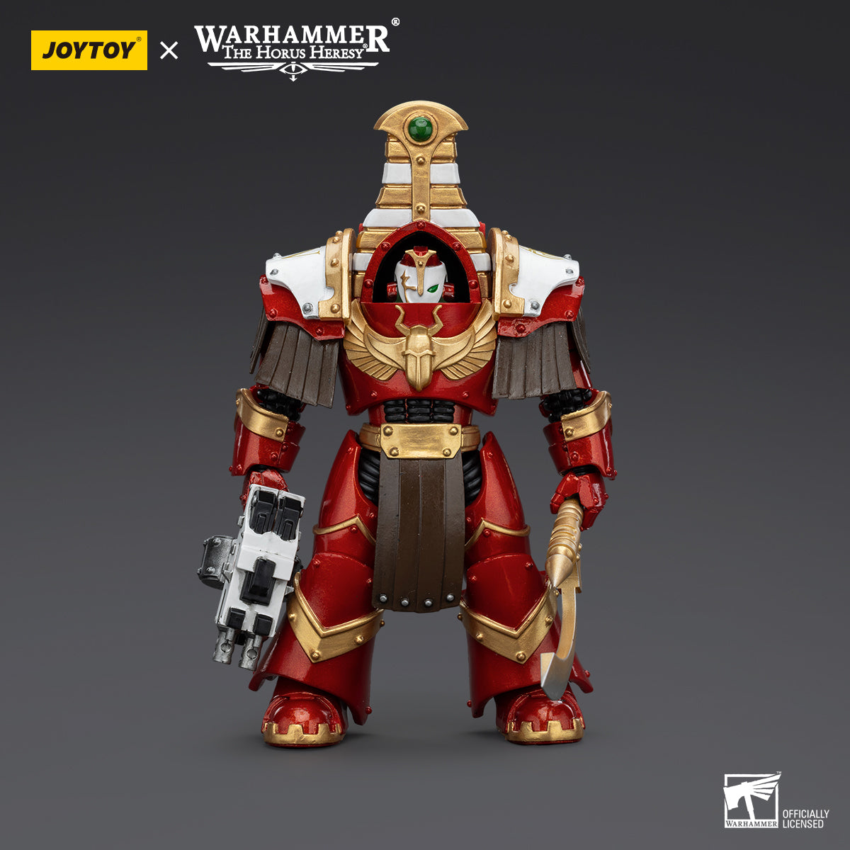 JOYTOY Action Figure 1/18 Thousand Sons Sekhmet Terminator Cabal Sekhmet With Combi-Bolter And Achea Force Weapon Model Birthday Gifts