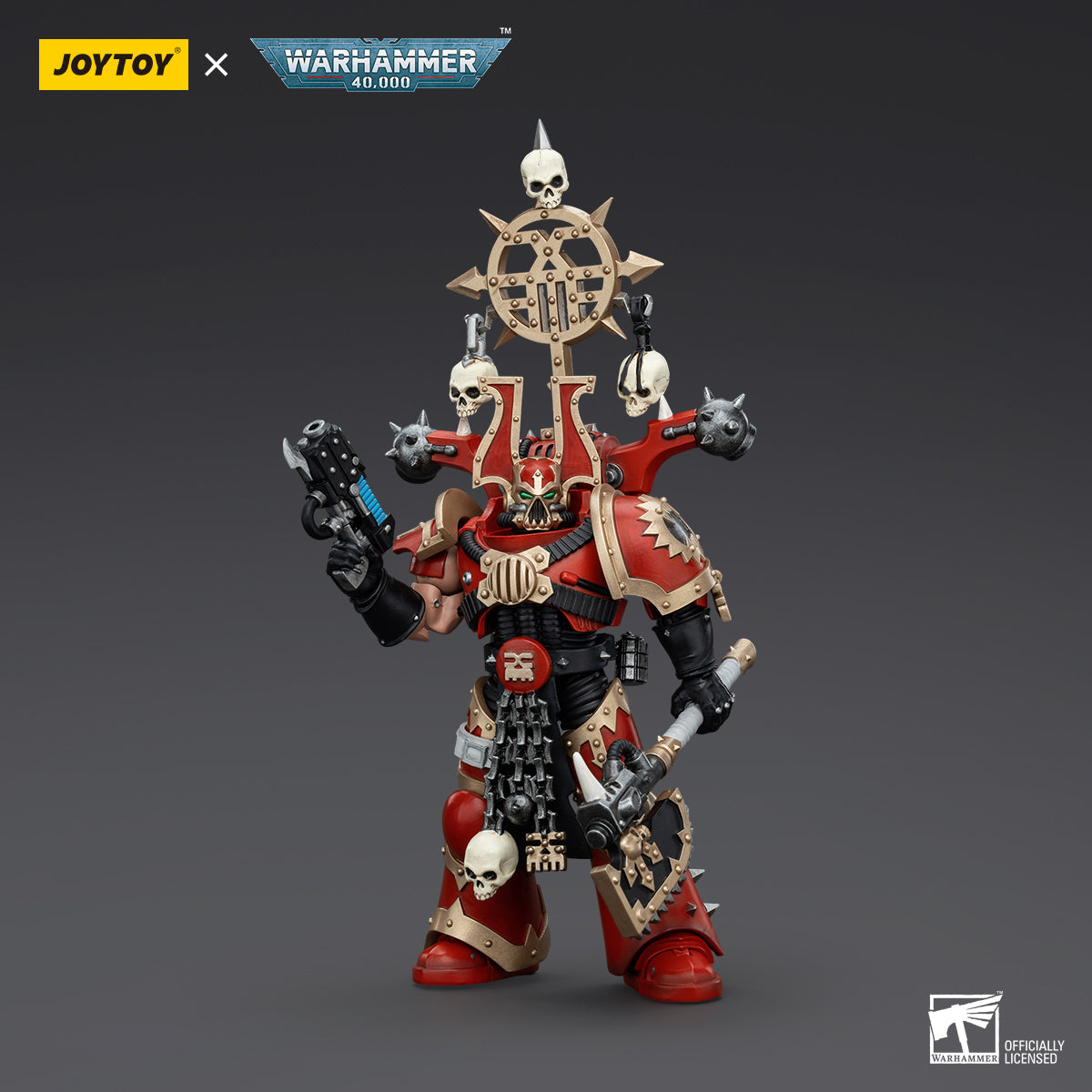 JOYTOY Warhammer 40K World Eaters Khorne Berzerker with Berzerker lcon