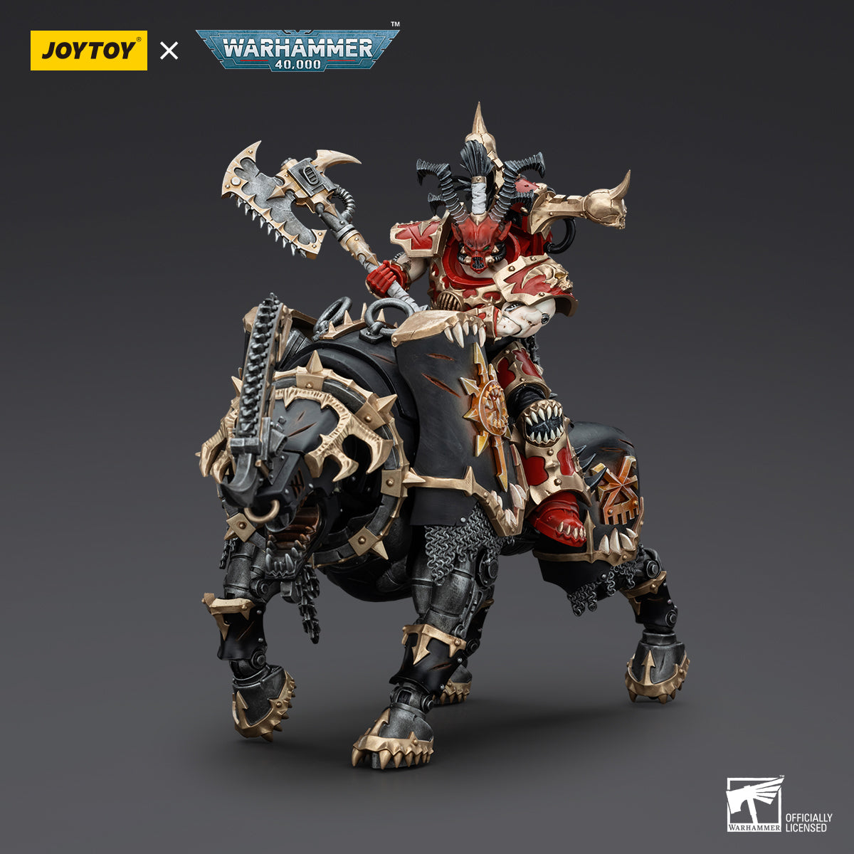 JOYTOY Action Figure 1/18 World Eaters Lord Invocatus Model Birthday Gifts