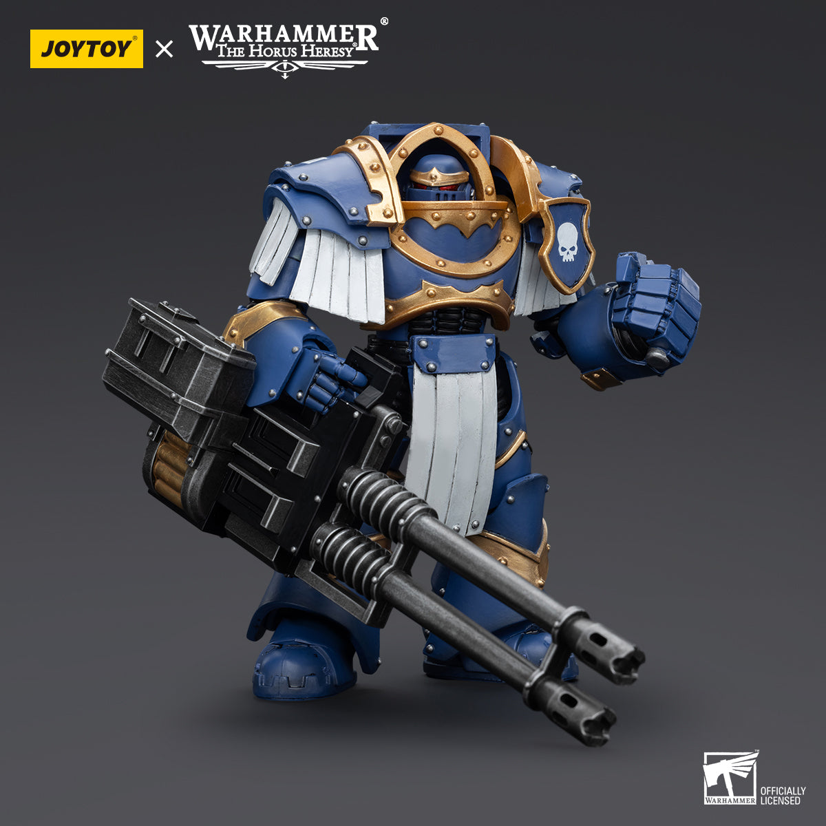 JOYTOY Action Figure 1/18 Uitramarines Cataphractii Terminator Squad Terminator with Reaper Autocannon Model Birthday Gifts