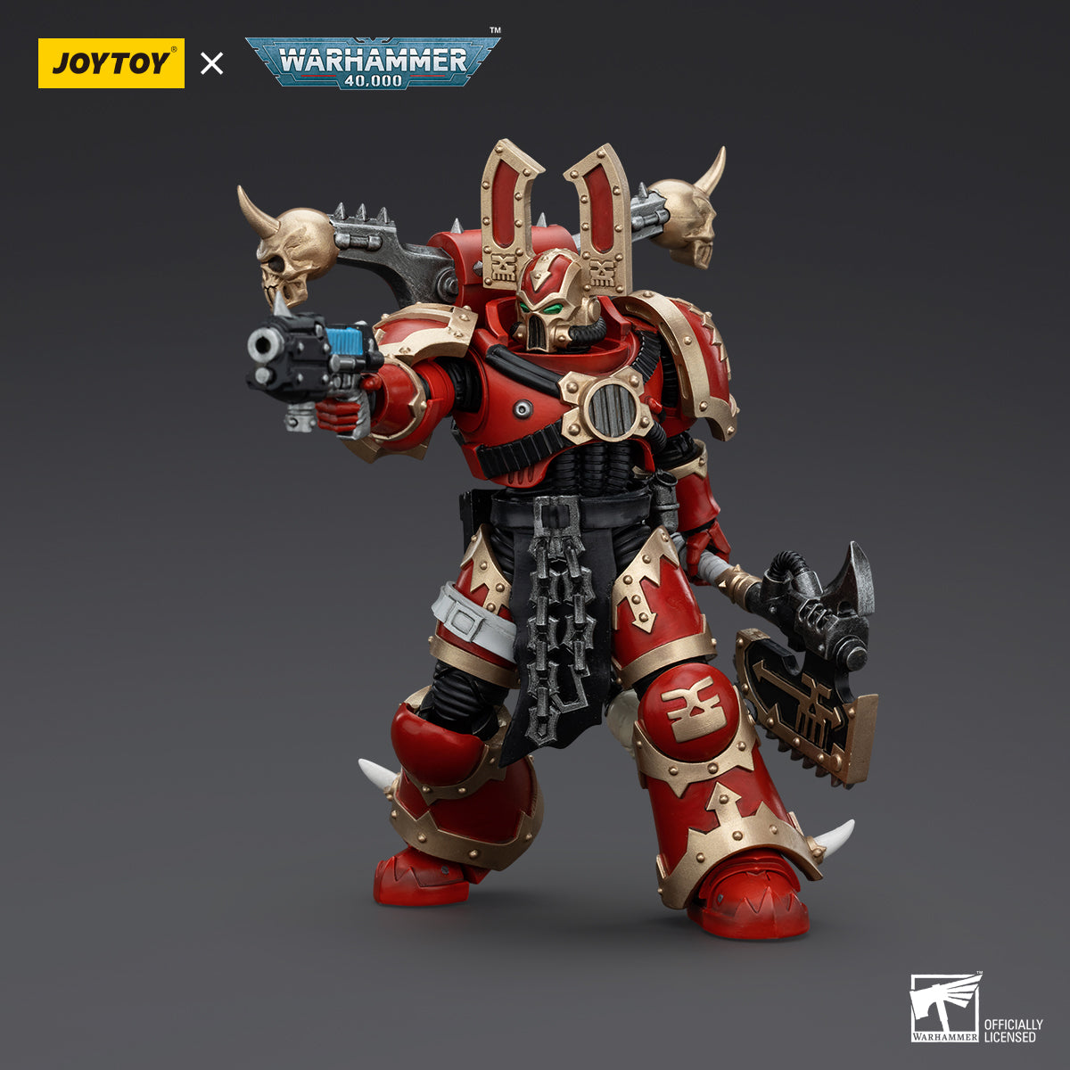 JOYTOY Action Figure 1/18 World Eaters Khorne Berzerker 3 Model Birthday Gifts