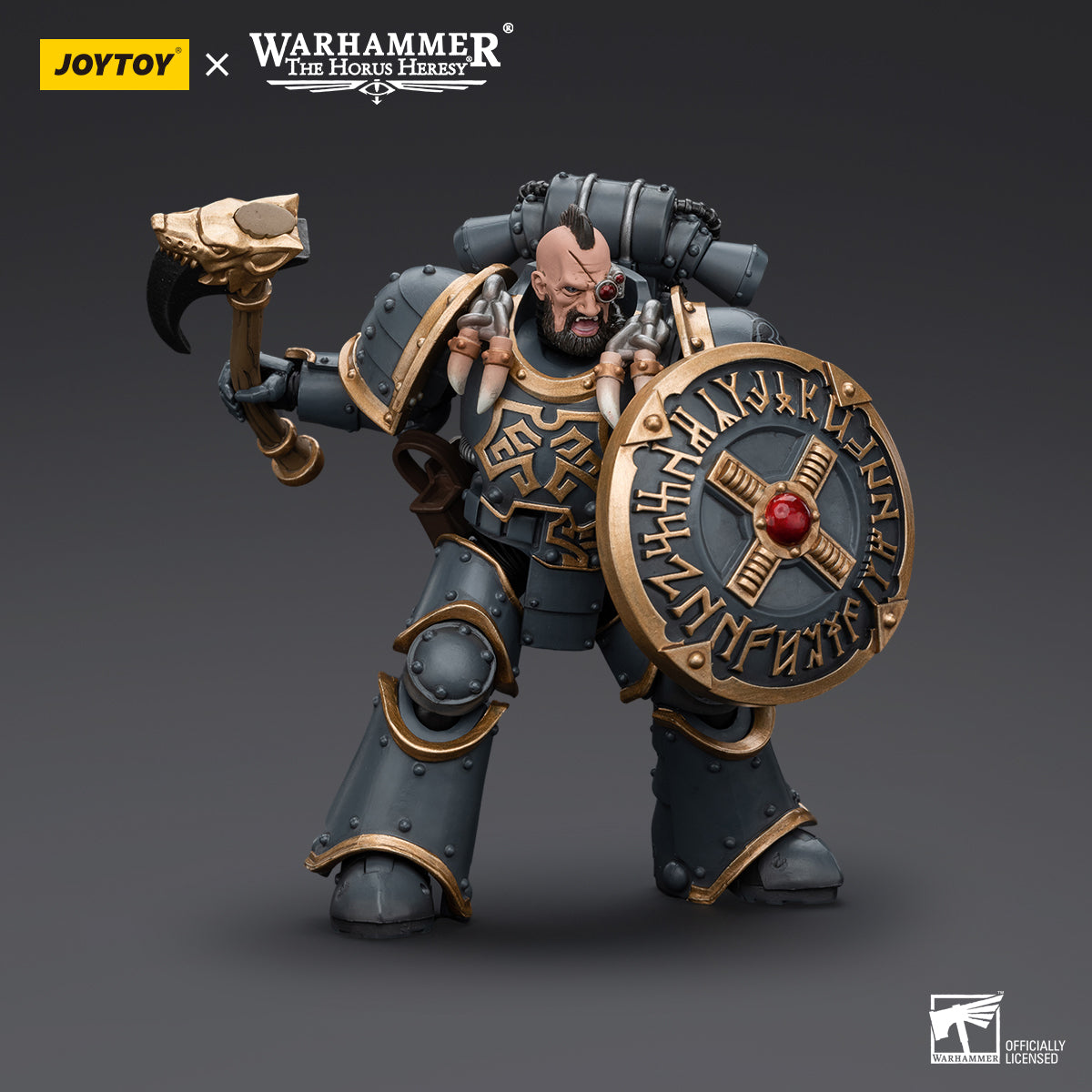 JOYTOY Action Figure 1/18 Space Wolves Gray Slayer Pack Huscarl Model Birthday Gifts