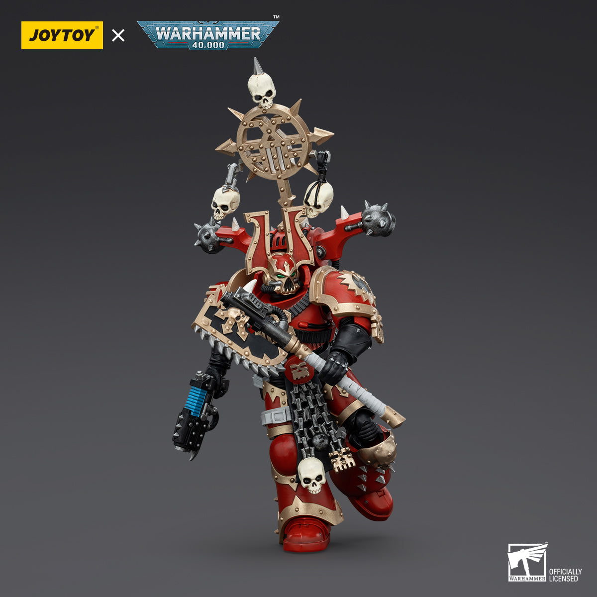 JOYTOY Warhammer 40K World Eaters Khorne Berzerker with Berzerker lcon