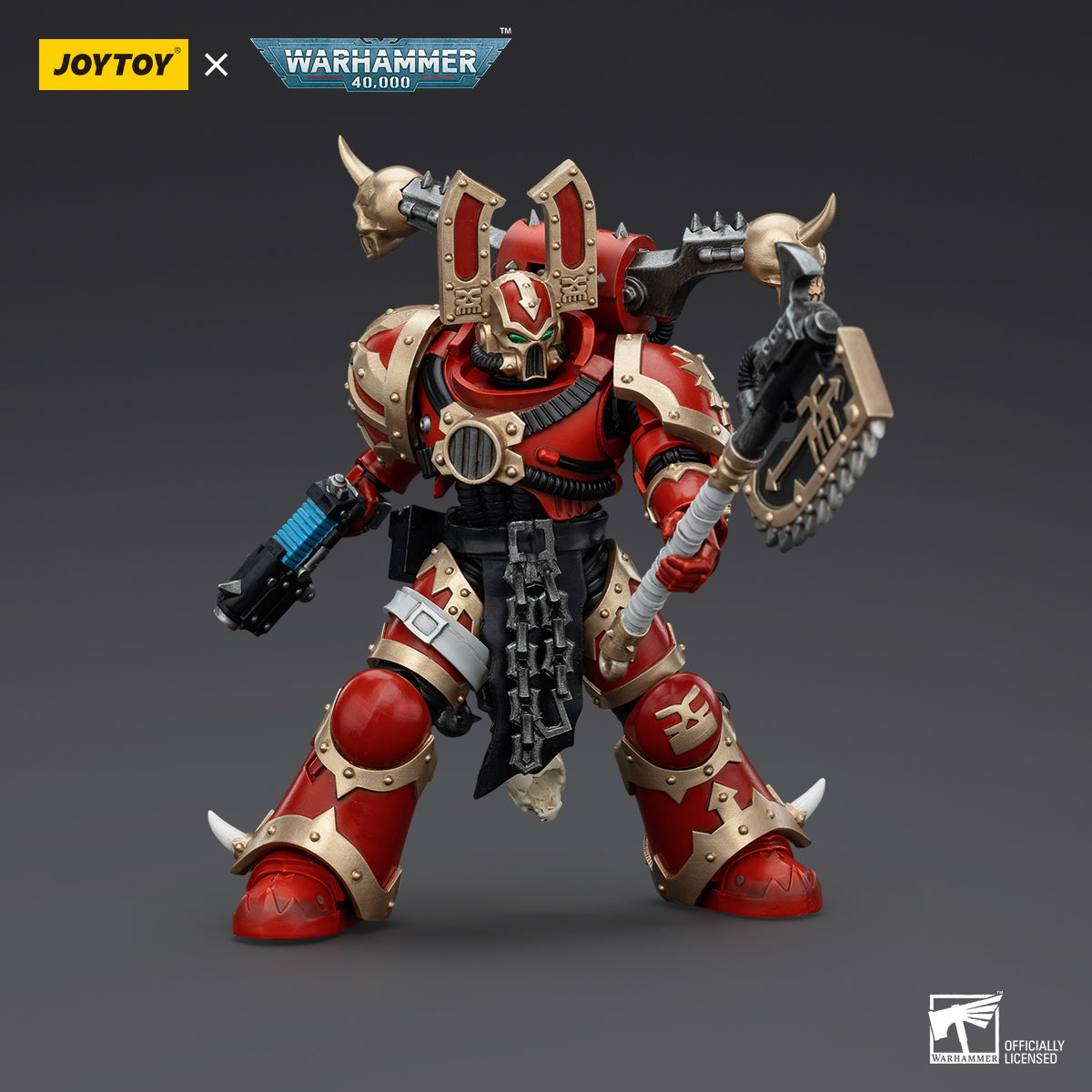 JOYTOY Action Figure 1/18 World Eaters Khorne Berzerker 3 Model Birthday Gifts