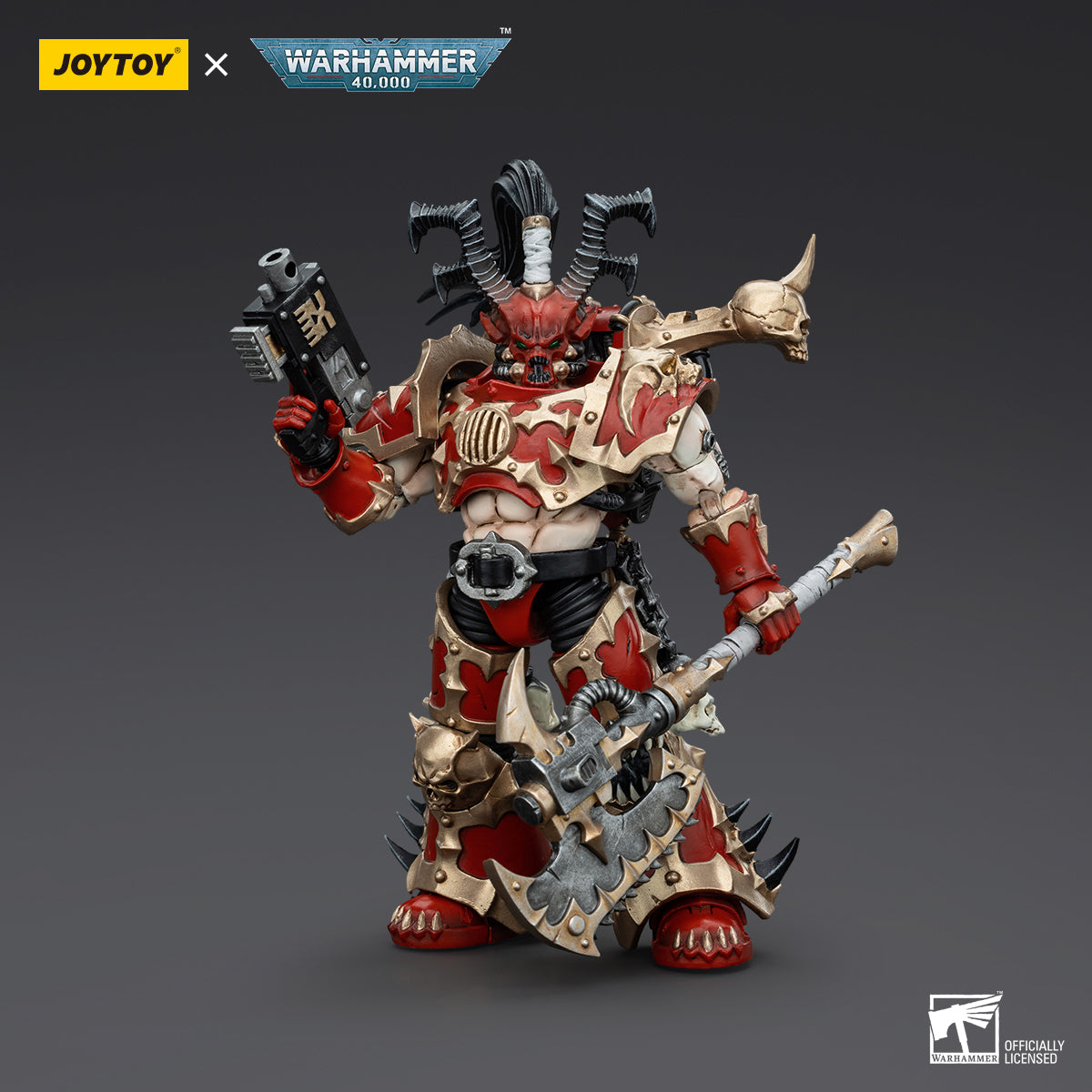 JOYTOY Action Figure 1/18 World Eaters Lord Invocatus Model Birthday Gifts