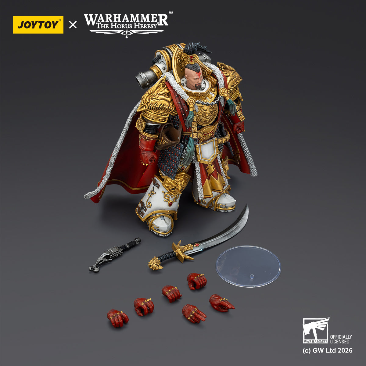 JOYTOY 1/18 Warhammer The Horus Heresy Action Figure White Scars Jaghatai Khan Primarch of the Vth Legion