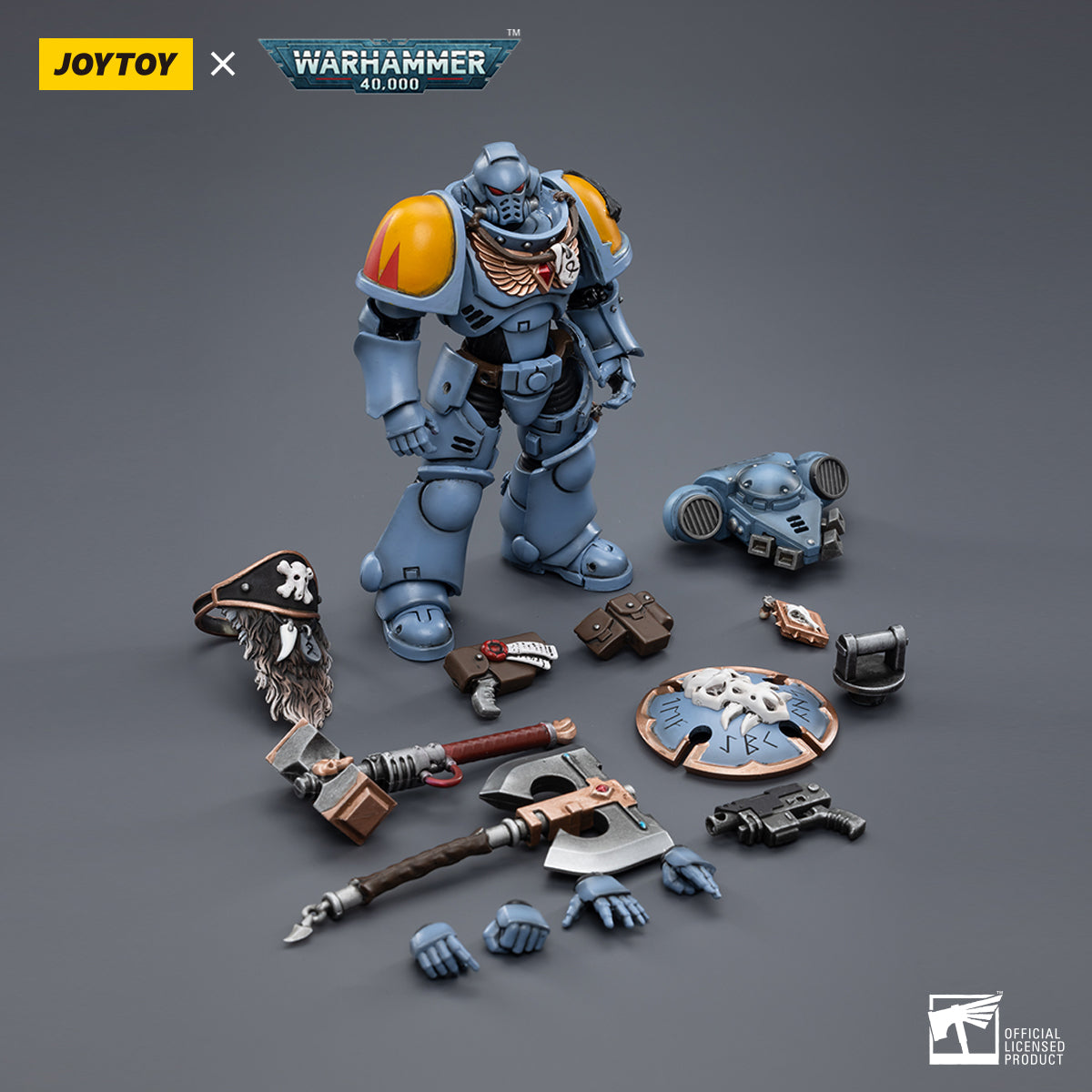 JOYTOY Action Figure 1/18 Space Wolves Claw Pack Sigyrr Stoneshield Model Birthday Gifts