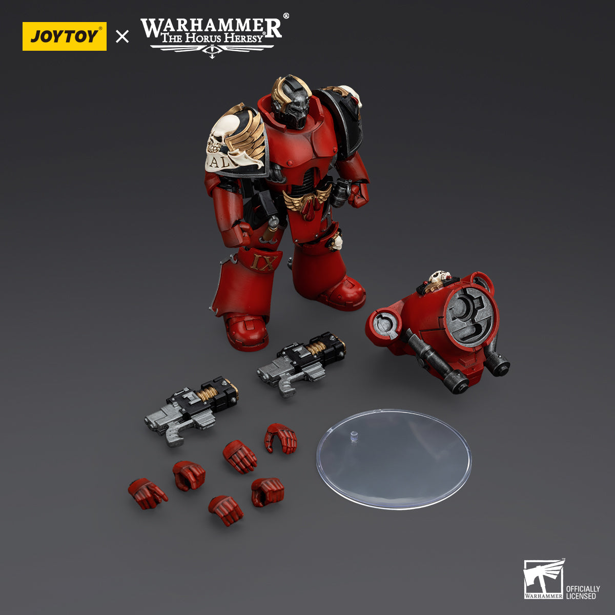 JOYTOY Action Figure 1/18 Blood Angels Angel's Tears Squad Arch-Erelim with Volkite Serpentas Model Birthday Gifts