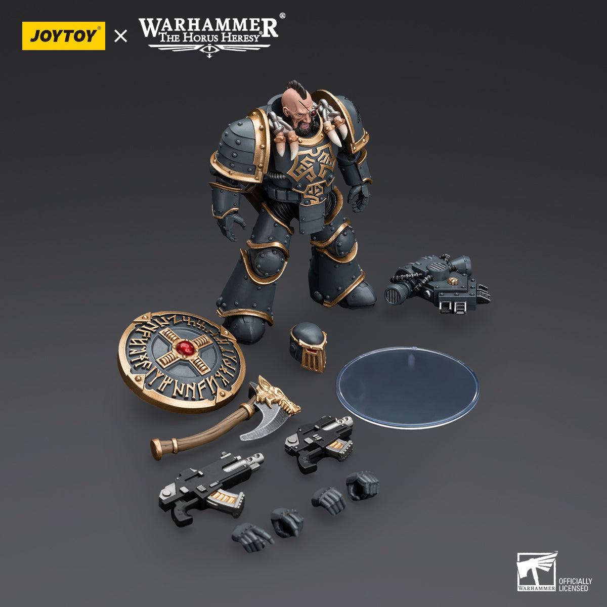 JOYTOY Action Figure 1/18 Space Wolves Gray Slayer Pack Huscarl Model Birthday Gifts