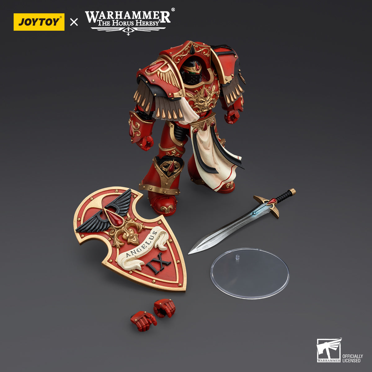 JOYTOY Action Figure 1/18 Blood Angels Crimson Paladins Squad Crimson Paladin 3 Model Birthday Gifts