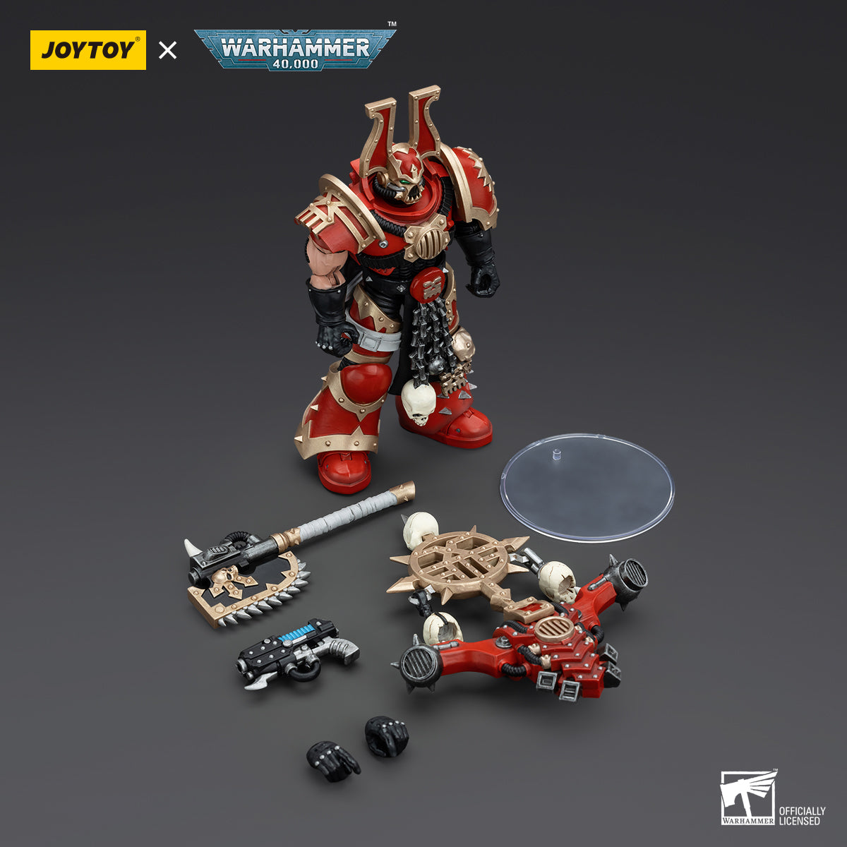 JOYTOY Warhammer 40K World Eaters Khorne Berzerker with Berzerker lcon