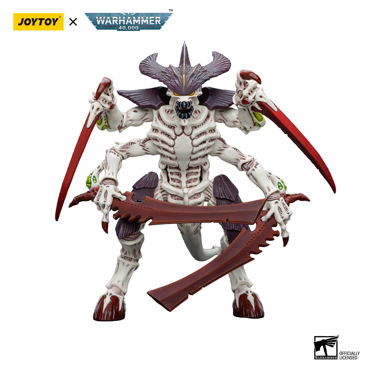OYTOY Action Figure 1/18 Tyranids Hive Fleet Leviathan Tyranid Warrior with Boneswords Model Birthday Gifts