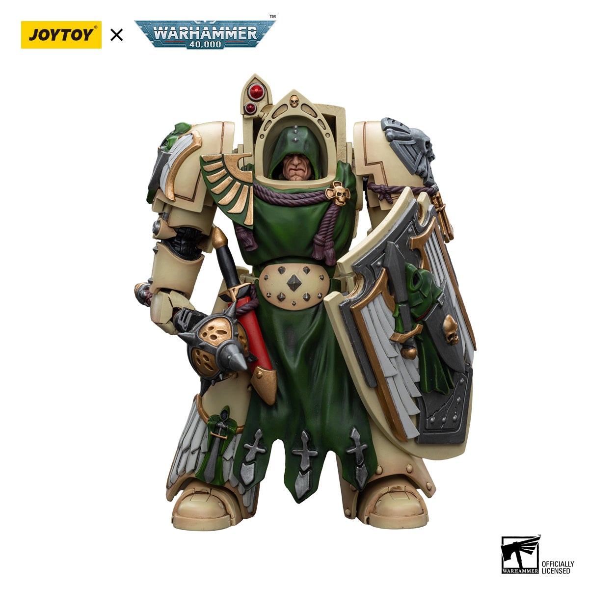 JOYTOY Action Figure 1/18 Dark Angels Deathwing Knight with Mace of Absolution 1 Model Birthday Gifts