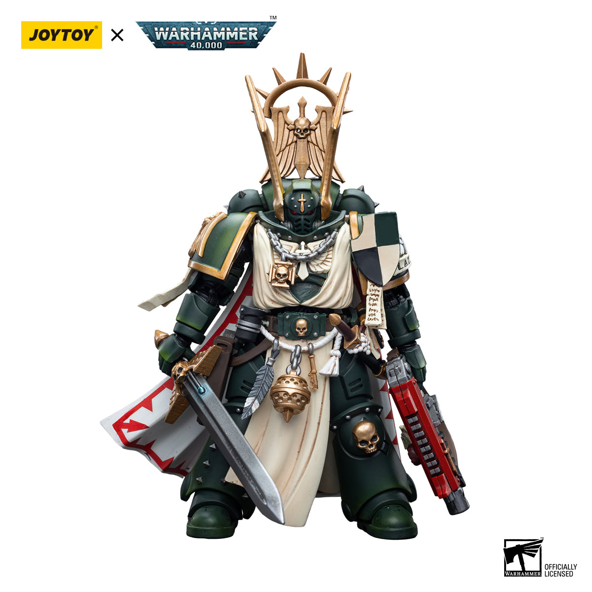 JOYTOY Warhammer 40k 1/18 Action Figure Dark Angels Master Lazarus JT7684