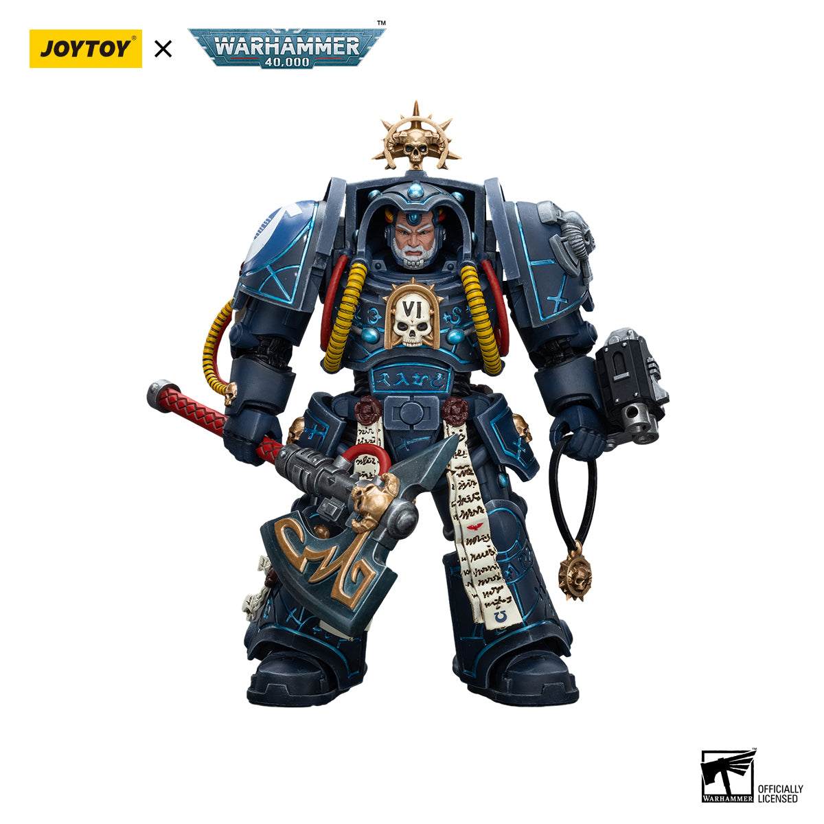 JOYTOY Action Figure 1/18 Ultramarines Librarian in Terminator Armour Model Birthday Gifts
