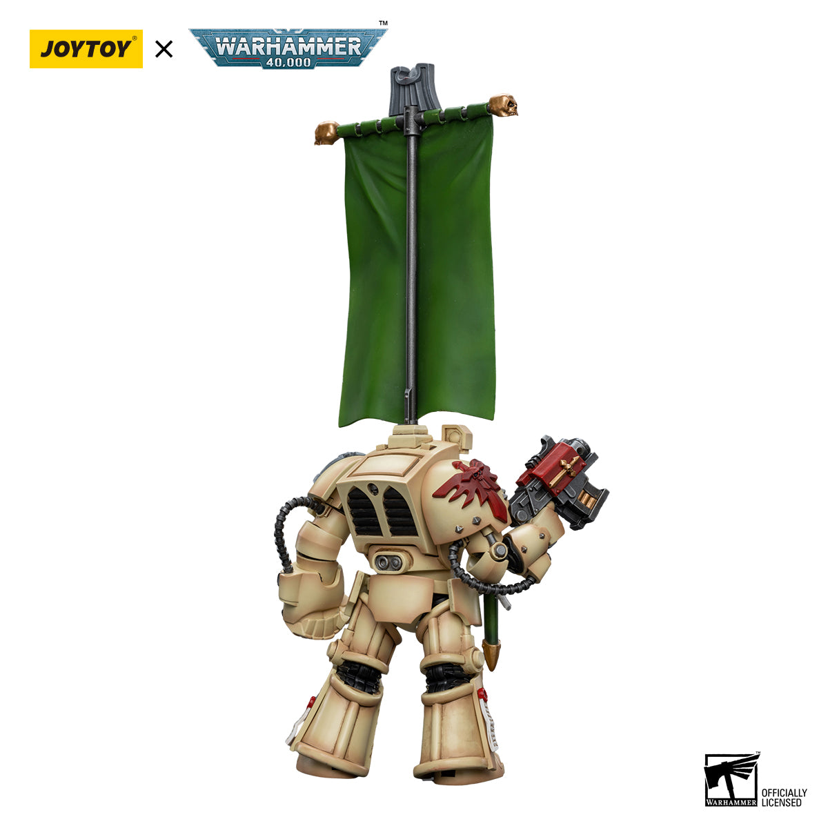 JOYTOY Action Figure 1/18 Dark Angels Deathwing Ancient with Company Banner Model Birthday Gifts